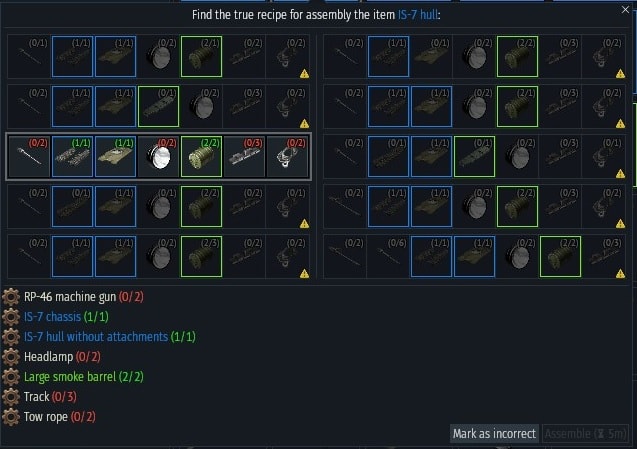 IS-7 megepitett_test recipie-min