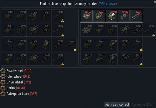 T-34E chassisrecipie-min